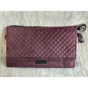 Vera Bradley Quilted Purple Wallet Clutch